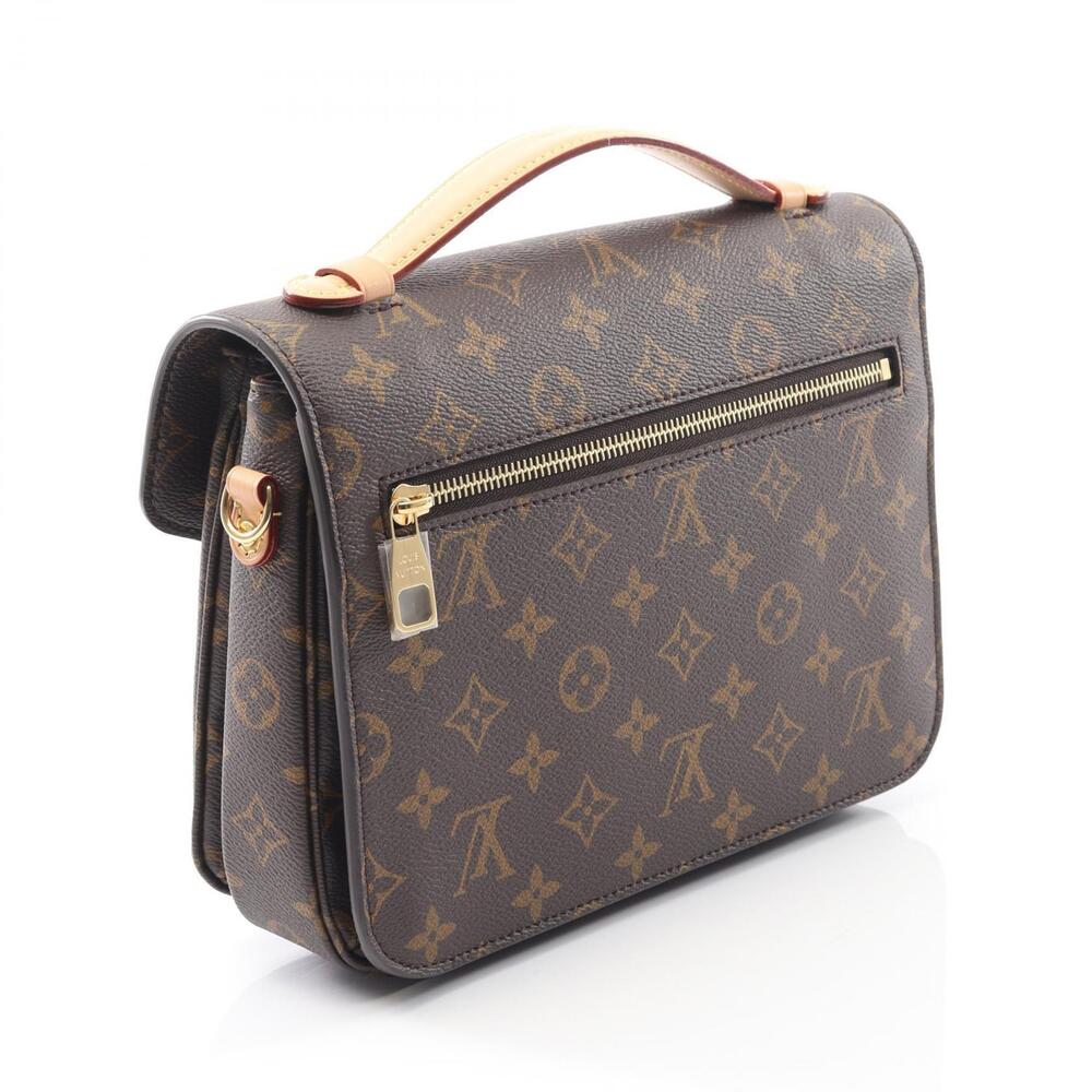 Louis Vuitton Pochette Metis Monogram Handbag Canvas Leather Brown - Picture 2 of 6